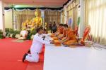พนักงานเทศบาล เข้าร่วมพิธีบำเพ็ญกุศล สวดอภิธรรม เพื่ออุทิศถว